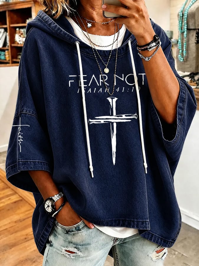 Women's Faith Print Hoodie