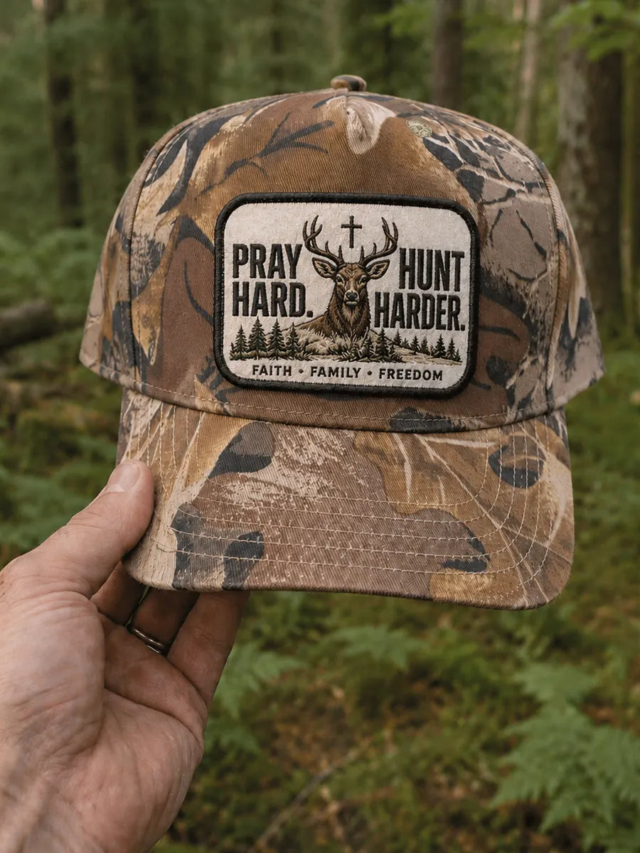 Retro Hunting and Faith Baseball Cap