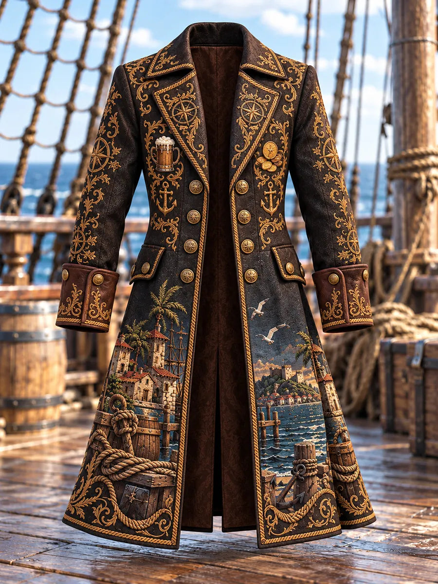 🍻 Men's Tavern Pirate Captain Coat