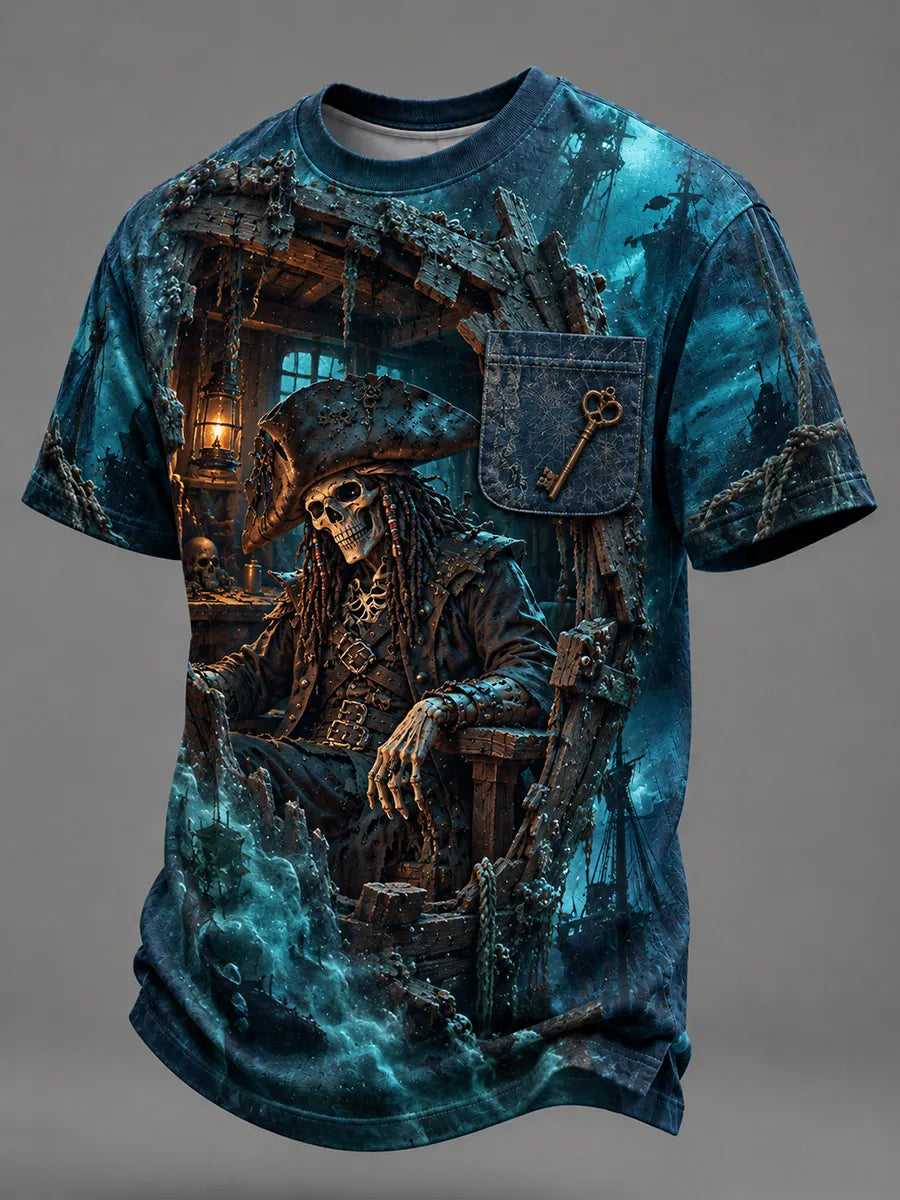 ⚓"Sunken Throne" Skeleton Captain & Key Tee💀