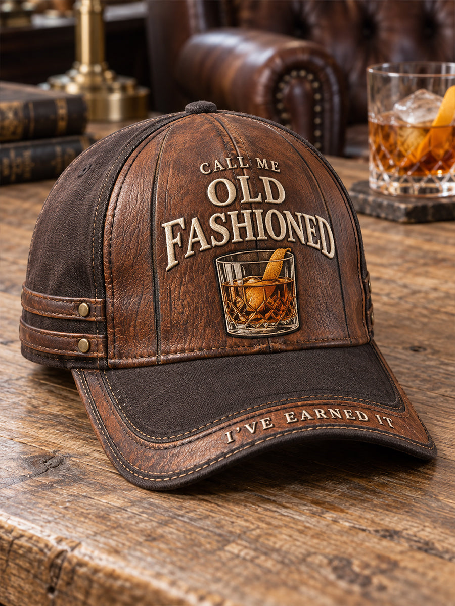 🥃 "Call Me Old Fashioned" Whiskey Vintage Cap