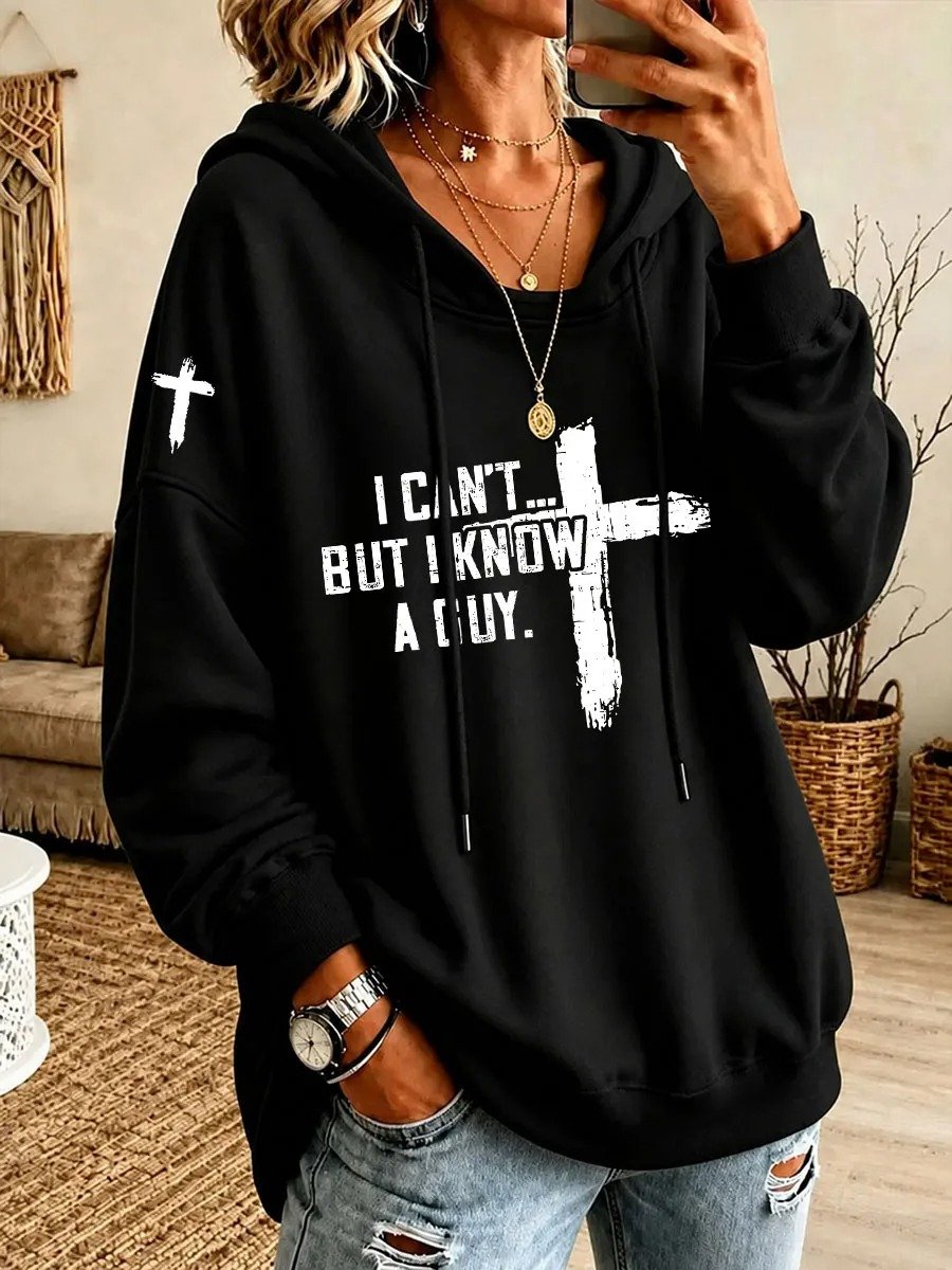 Women'S Faith-Print Hoodie