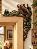 Rustic Bear Wooden Door Topper