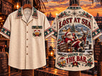 Santa and Reindeer Relaxing with Beer Christmas Hawaiian Shirt 🎅