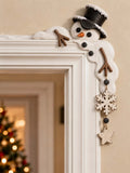 ❄️ Melted Snowman & Snowflake Dangle Door Corner Topper ⛄