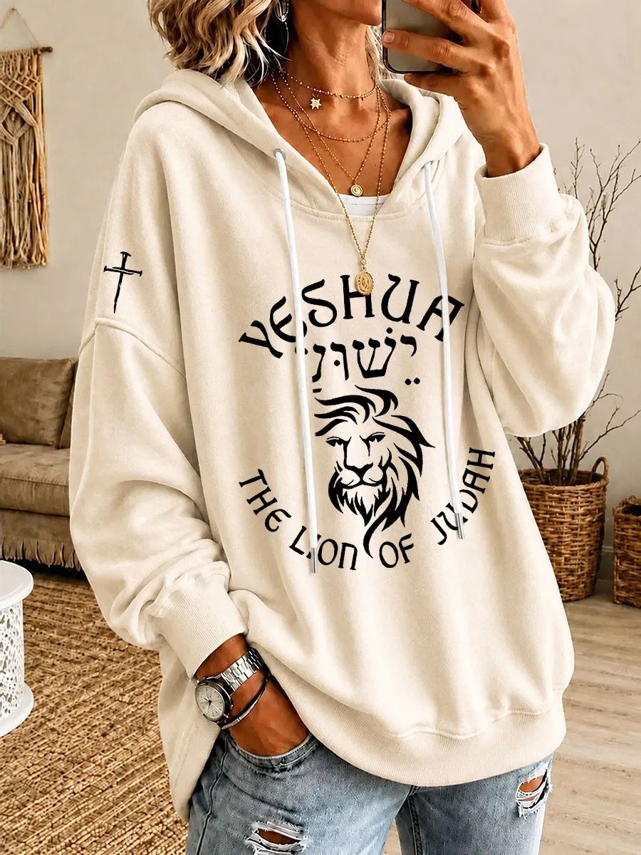Women'S Faith-Print Hoodie