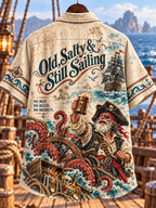 Old Salty Pirate Treasure Hunt Graphic Shirt