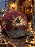 Sailed All Day, Drank All Night Pirate Tavern Vintage Baseball Cap