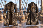 🐙 Men's Kraken & Message in a Bottle Pirate Coat