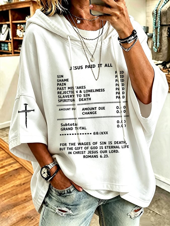 Women's Faith Print Hoodie