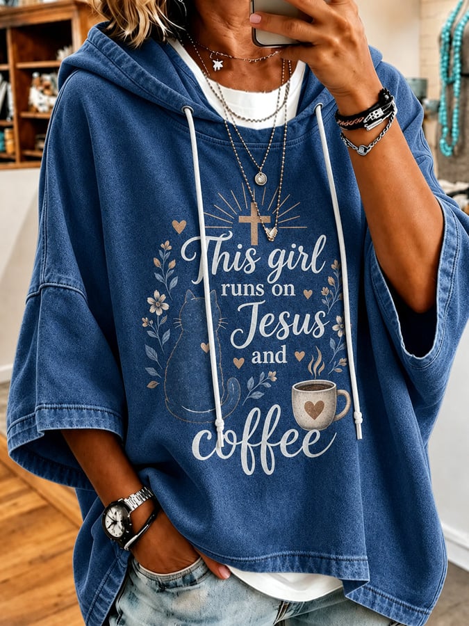 Women's Faith Print Hoodie