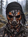 🐗 Wild Boar Hunting-Themed Face Mask
