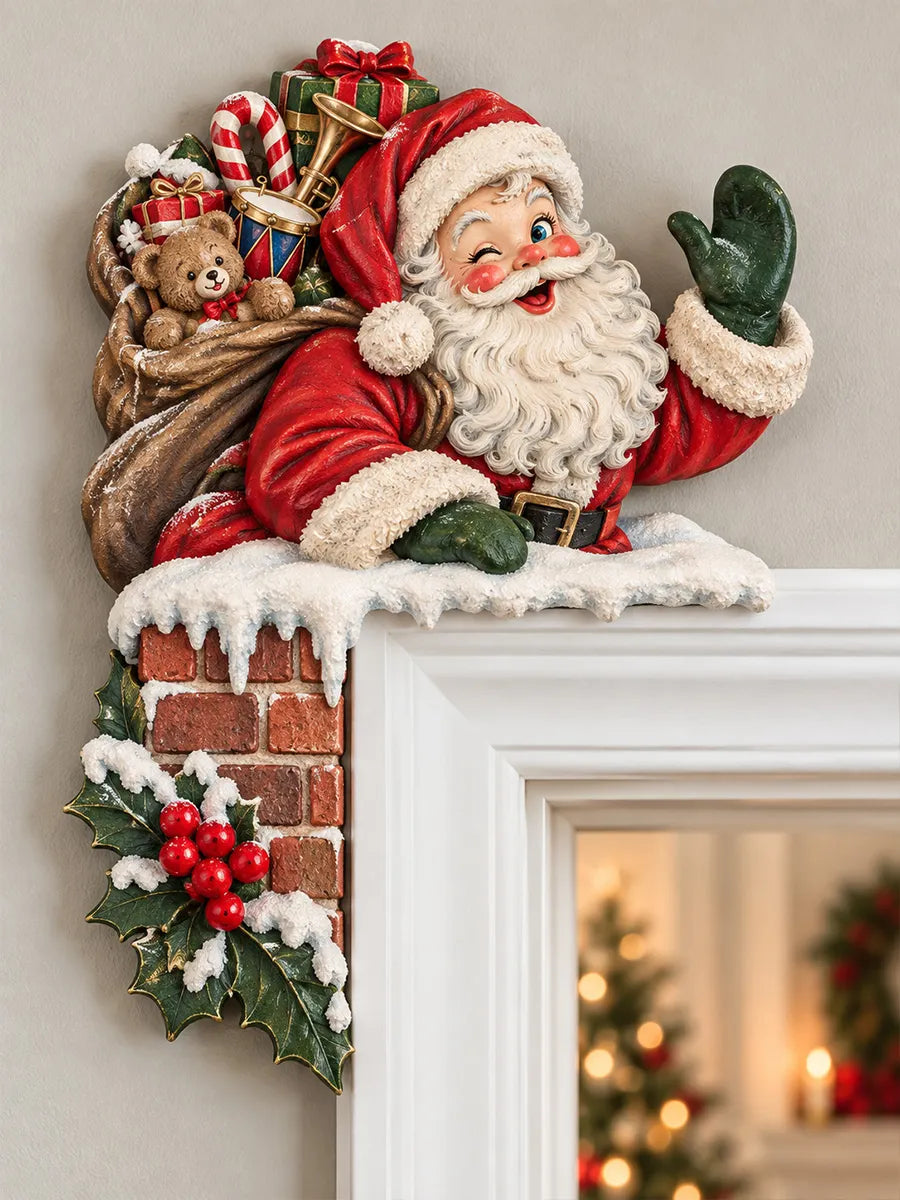 🎄Christmas Santa Door Corner Decor🦌