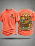 Men's No Working During Drinking Hours Print Casual Tee