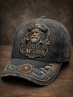 Old Captain Stormy Seas Vintage Cap