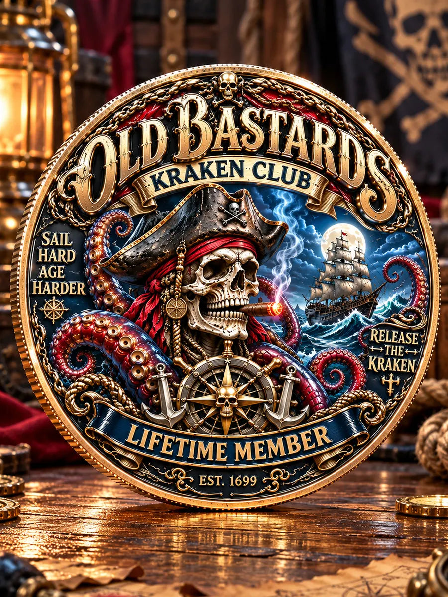 Old Bastards Kraken Club Commemorative Medallion