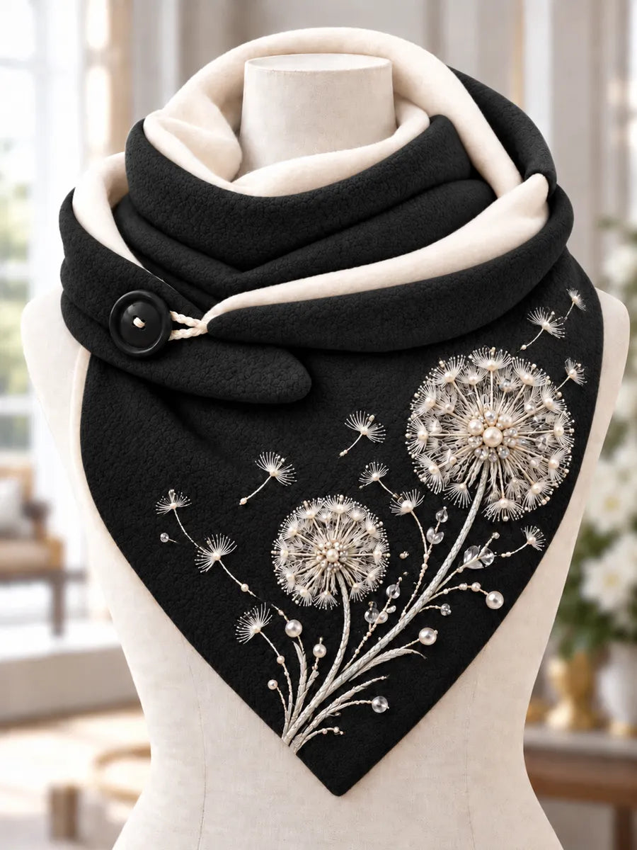 Women's Dandelion Triangle Scarf