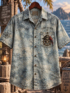 Men's "LOST AT SEA FOUND AT THE BAR STILL CHASING SUNSETS" Print Shirt