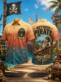Retired Pirates & Island Life Collection Art Print Casual Shirt