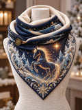 Women's Horse Art Casual Triangle Scarf