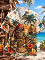 🍍 Retired Tropical Vacation Aloha Shirt 🏖️