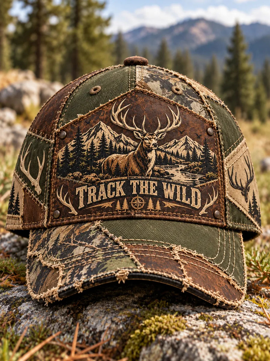 Retro Hunting Season Art Printed Baseball Cap