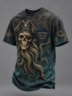 🏴‍☠️ 🌊"Abyssal Captain" Kraken & Map Vintage Tee☠️