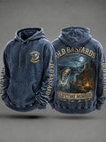 Men's Funny Old Bastards Fishing Club Lifetime Member Print Long-Sleeve Hoodie