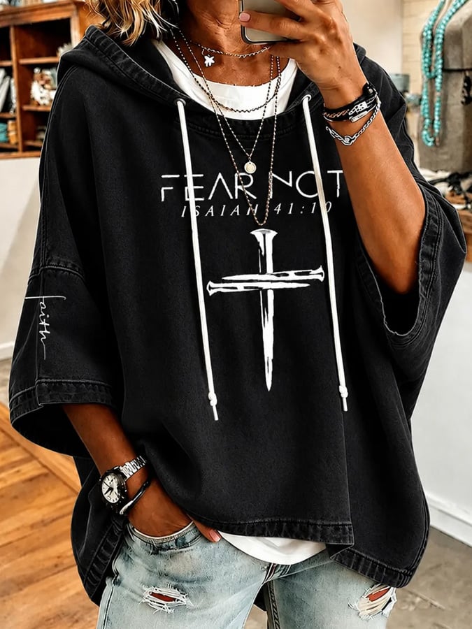 Women's Faith Print Hoodie