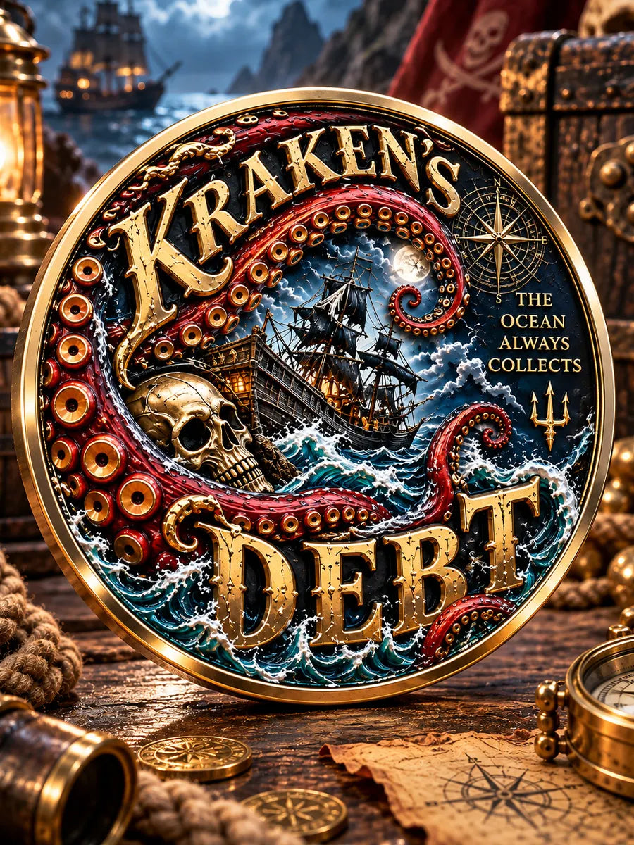 Kraken’s Debt Pirate Commemorative Medallion
