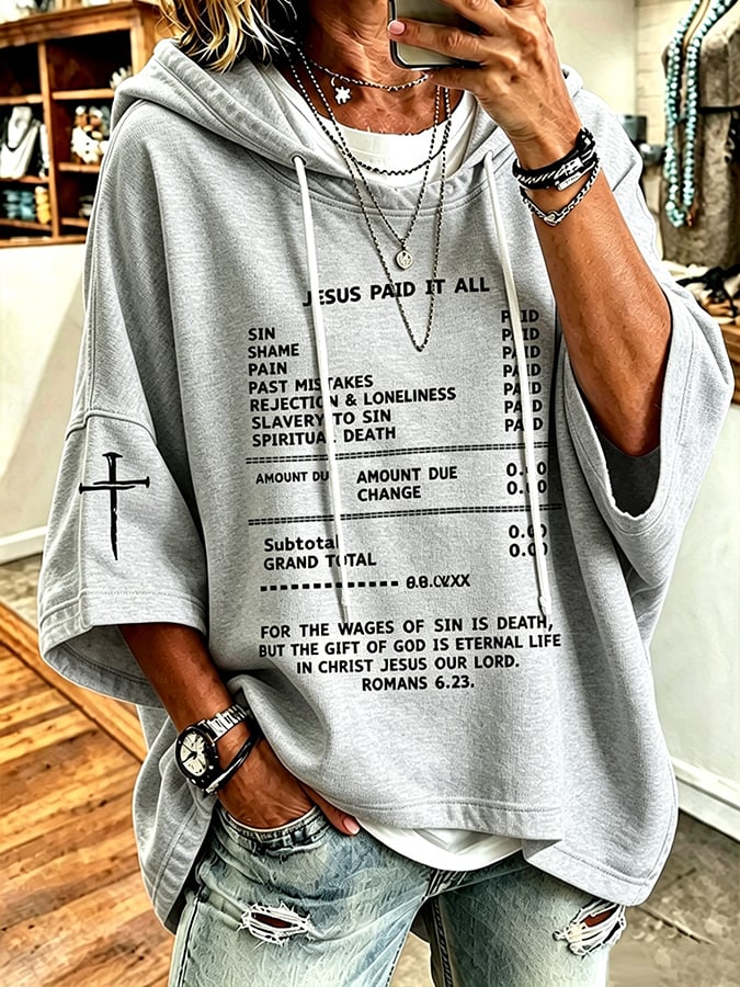 Women's Faith Print Hoodie