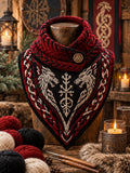 Women's Viking Theme Triangle Scarf – Versatile Everyday & Holiday Accessory