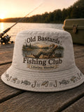 Unisex Funny Old Bastards Fishing Club Lifetime Member Print Hat