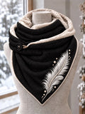 Women's Feather Casual Triangle Scarf