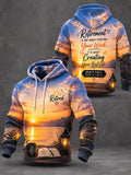 Unisex "Retired / Senior Life" Graphic Hoodie