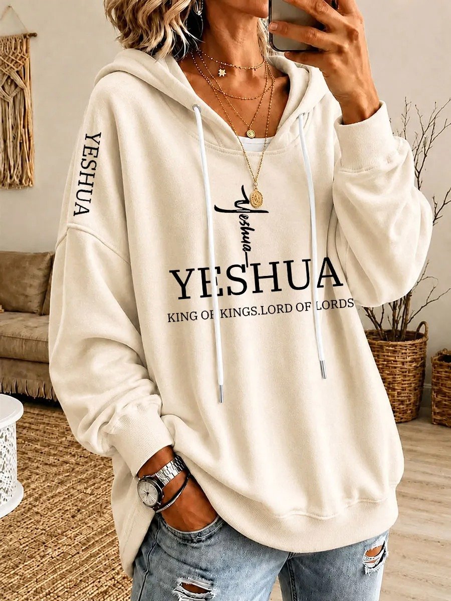 Women'S Faith-Print Hoodie
