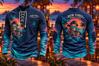 Tropical Rum Pirate Lace-Up Long Sleeve Shirt