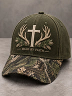 Retro Hunting Culture Faith Art Print Casual Baseball Cap