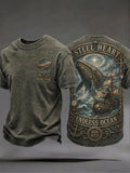 Men's "steel heart endless ocean" T-shirts