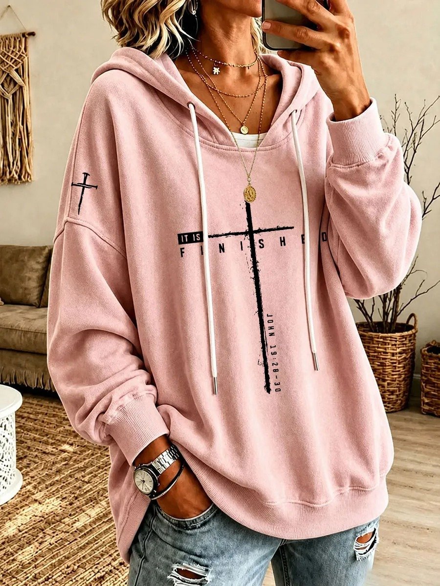 Women'S Faith-Print Hoodie
