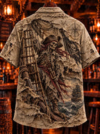 ⚓ Ghost Pirate's Climb To the Crow's Nest Short Sleeve Shirt 🏴‍☠️