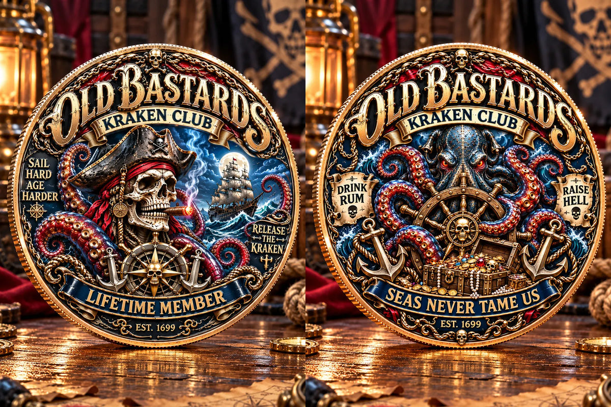 Old Bastards Kraken Club Commemorative Medallion