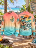 Men’s Retired Pirate Island Music Long Sleeve Crewneck T-Shirt