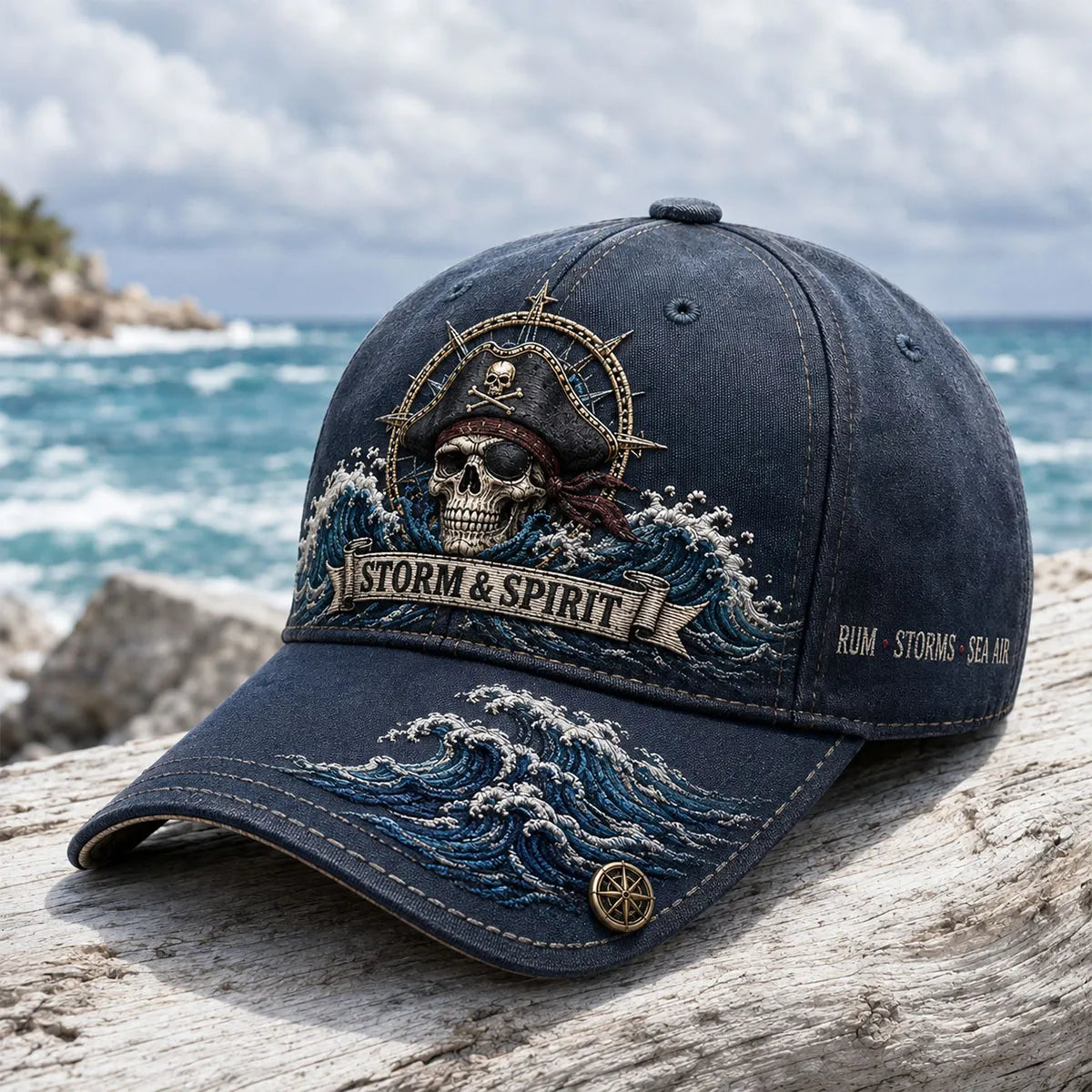 Storm & Spirit Pirate Skull Baseball Cap for Men Women
