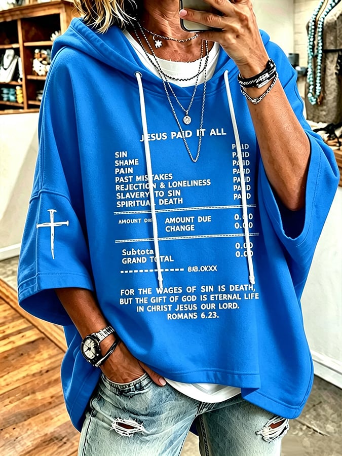 Women's Faith Print Hoodie