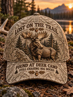 Retro Hunting Season Art Printed Baseball Cap
