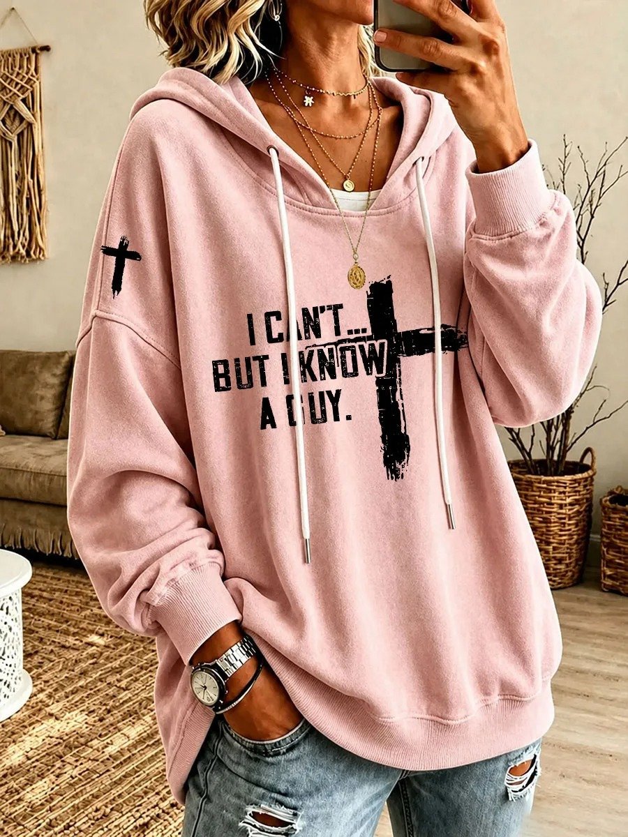 Women'S Faith-Print Hoodie