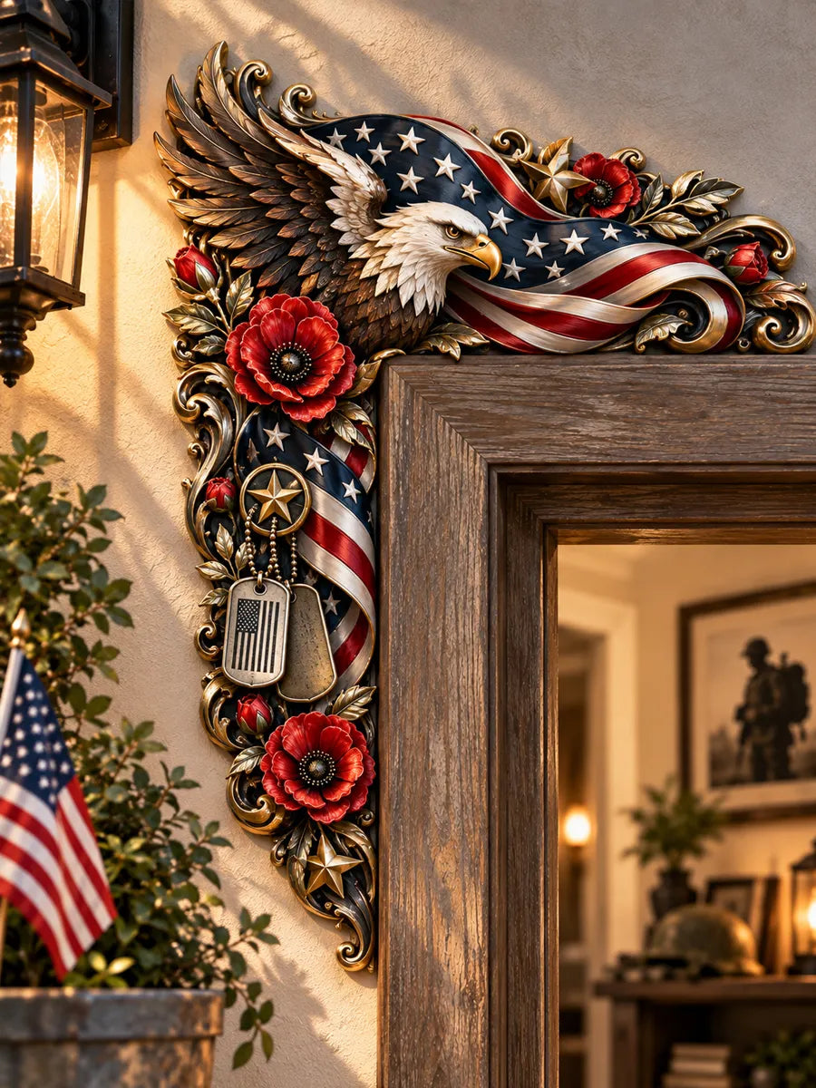 🇺🇸 Patriotic Eagle Door Corner Decor