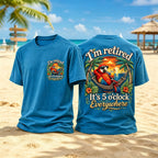 Men's I'm Retired It's 5 O'clock Everywhere Parrot Print Casual Tee
