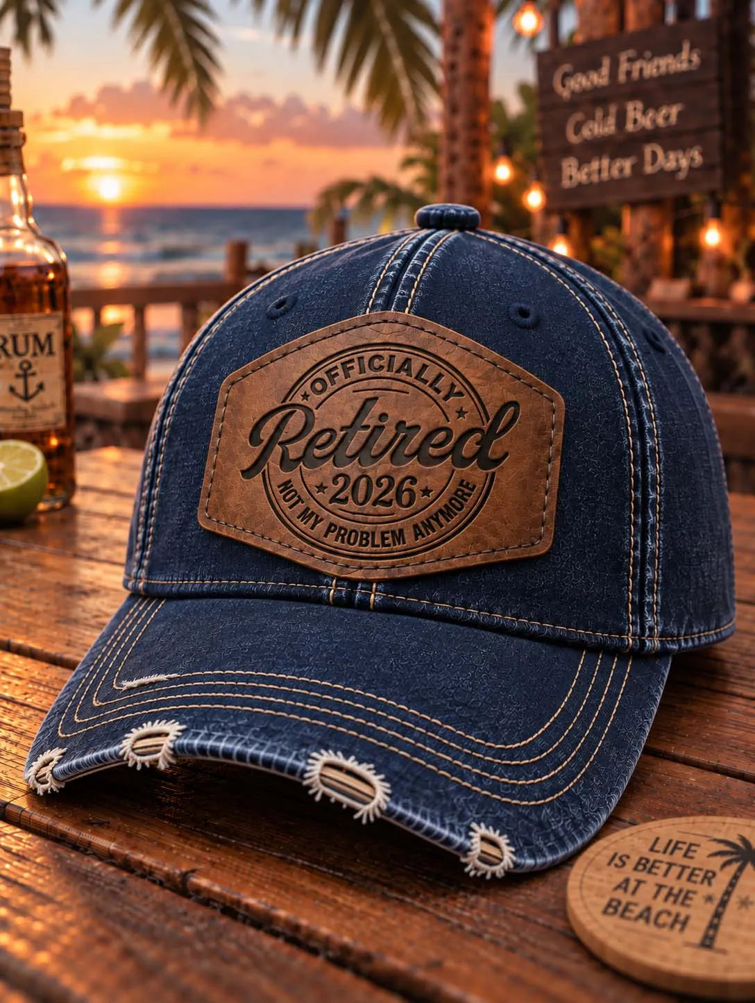 🤎 Officially Retired 2026 Not My Problem Anymore Cap 🌴